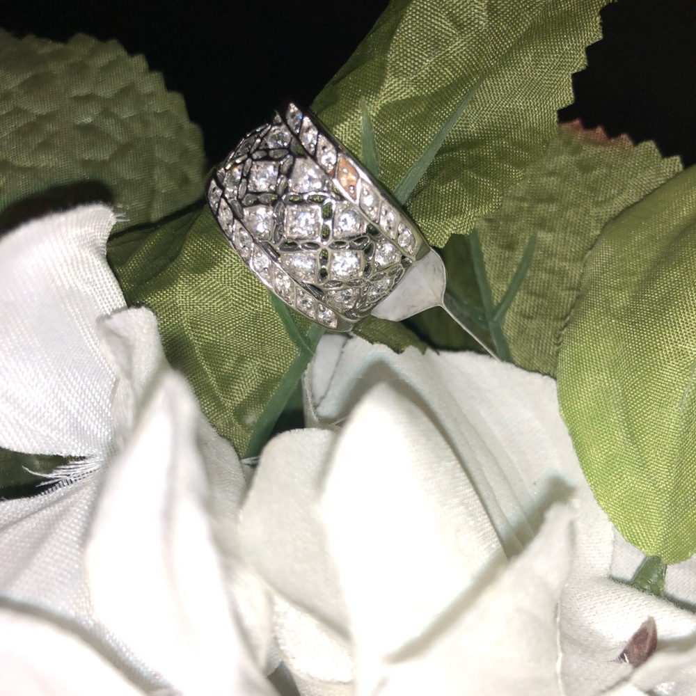 Cubic Zirconia Sterling Silver Ring